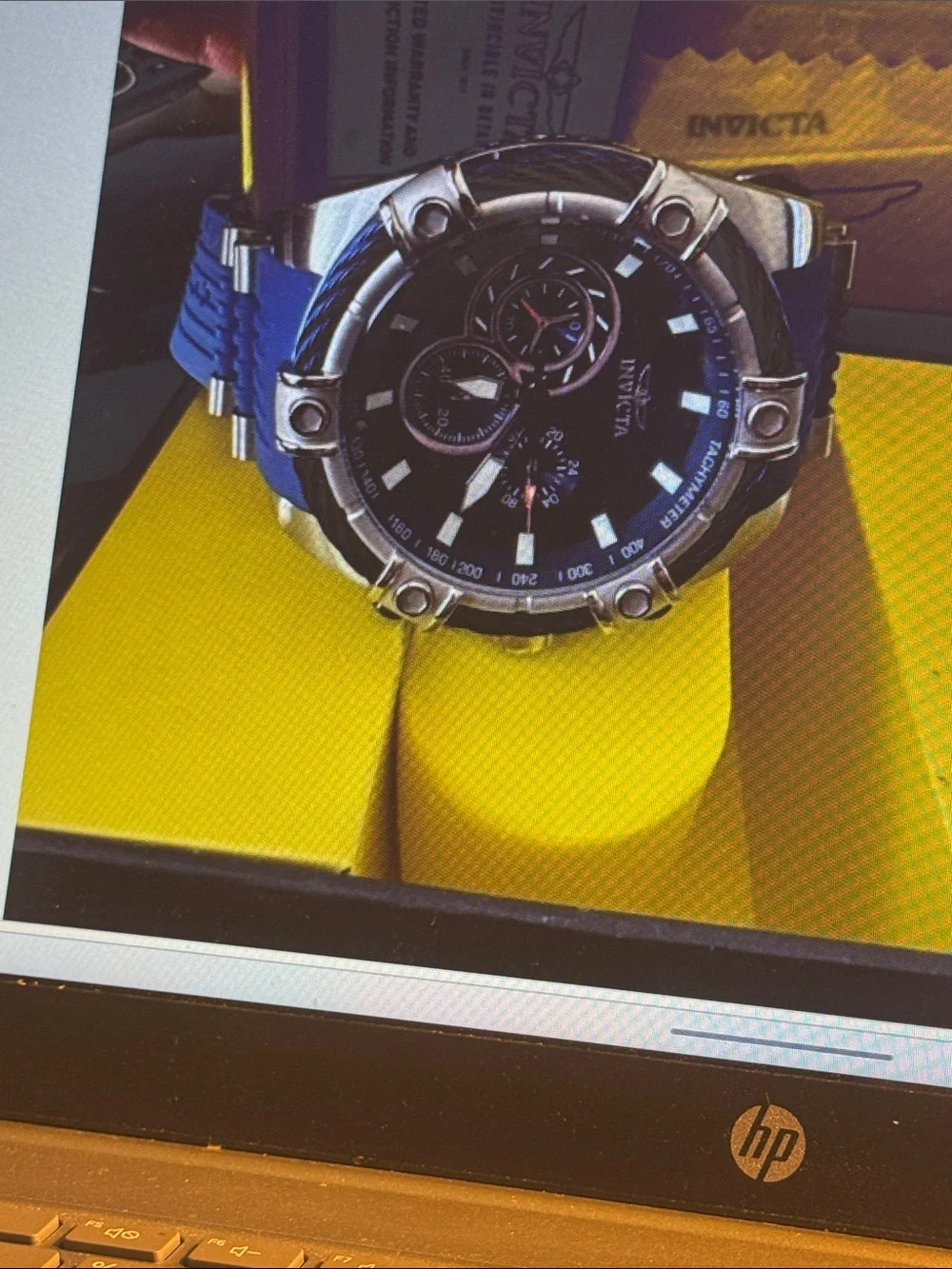 Invicta Bolt Men's Blue and Silver Sport Watch